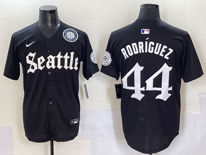 Men 2025 Seattle Mariners #44 Rodriguez Five generations Joint Name Nike MLB Jersey style 11